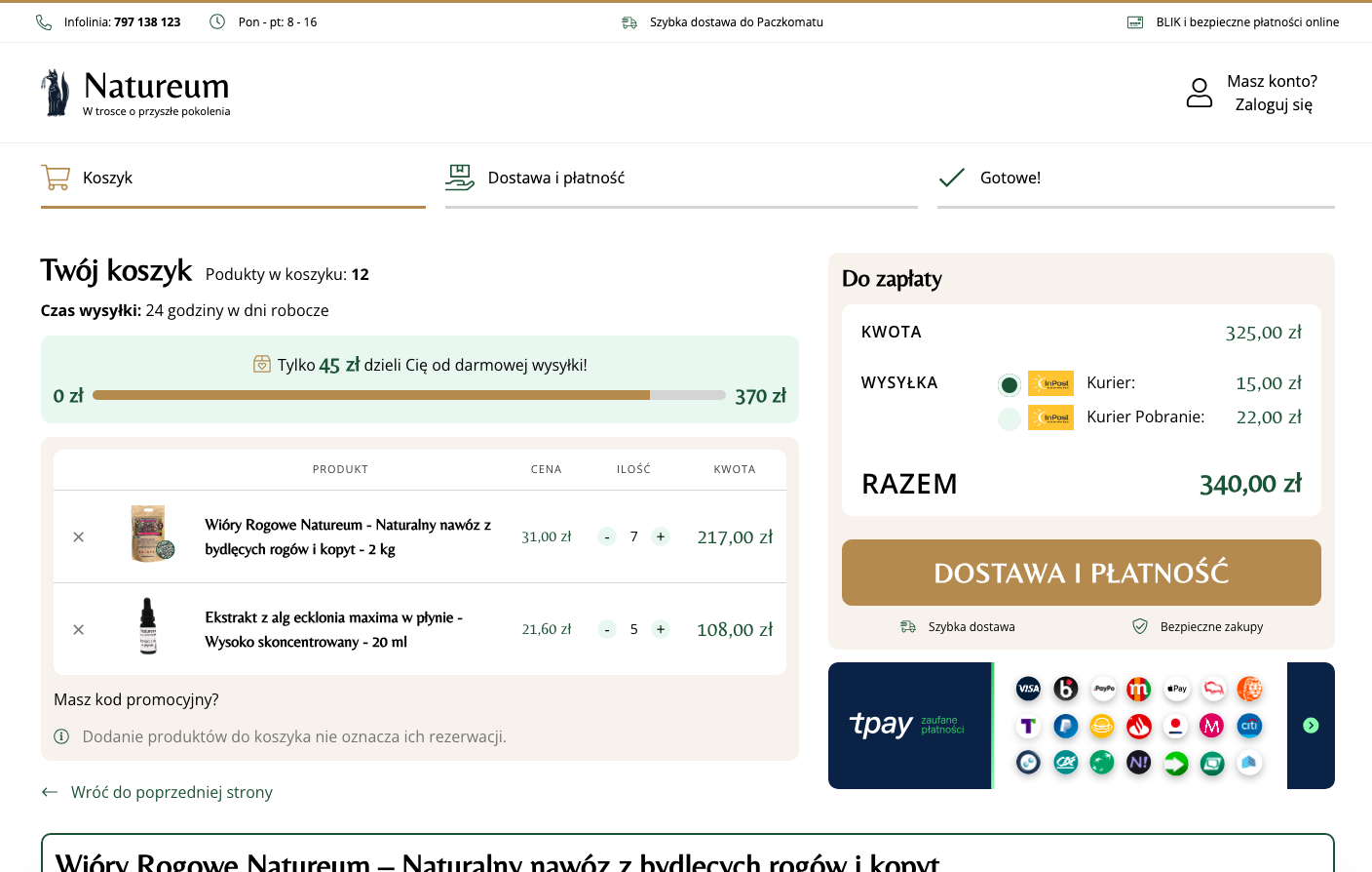 Naturem po audycie / wdrożeniu